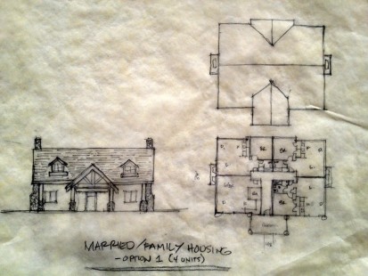 concept drawing of possible married housing