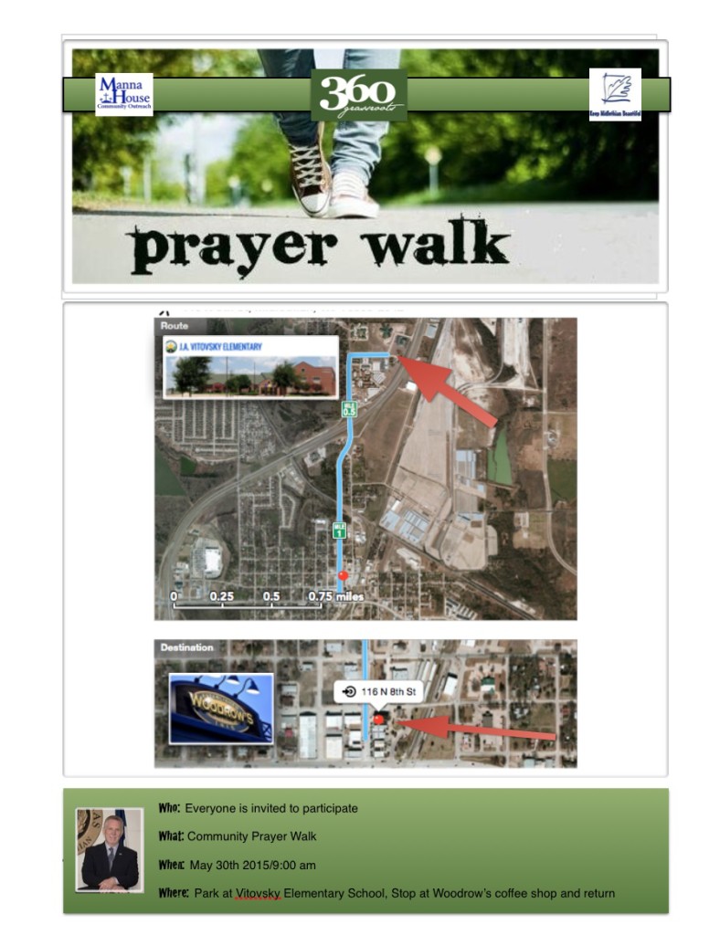 prayer walk flyer